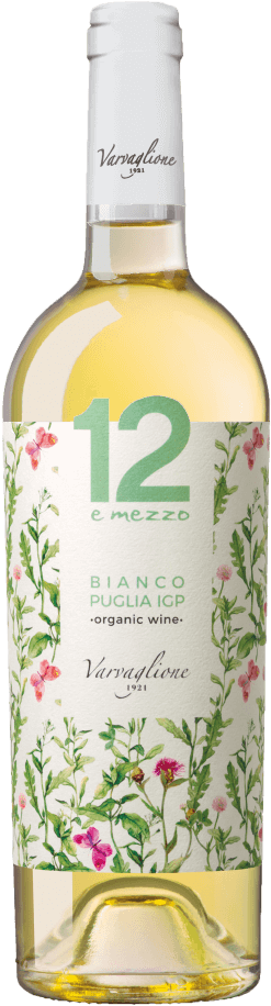 Preview: 12x Vorteils-Weinpaket 12 e Mezzo Bianco Organic Wine Puglia IGP - Varvaglione