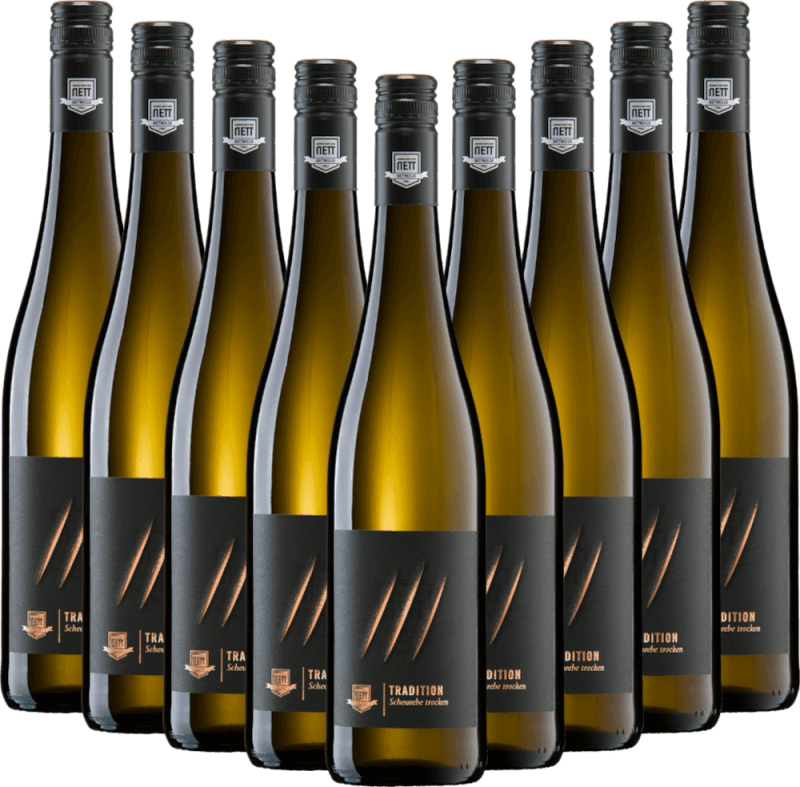9x Vorteils-Weinpaket Tradition Scheurebe trocken - Bergdolt-Reif & Nett
