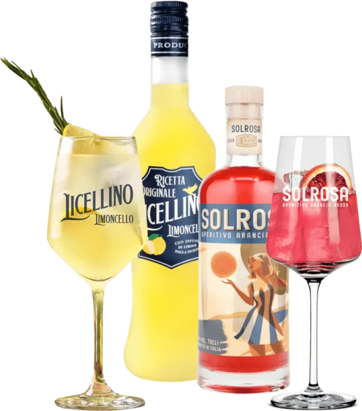 Sparkling summer with Licellino & Solrosa - 2x trial pack incl. 2 glasses