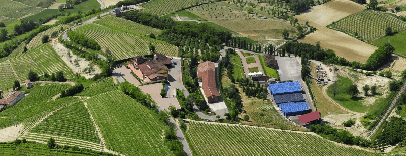 Aerial view of the Berta distillery Aerial view of the Berta distillery