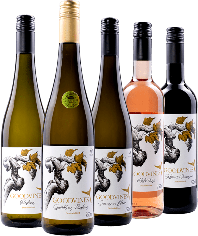 Goodvines Alcohol-Free Variety – 5-Pack Tasting Set