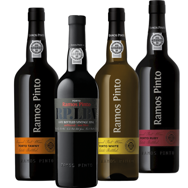 4-Bottle Port Wine Discovery Pack – Portugal’s Fine Variety from Ramos Pinto