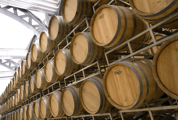 In the wine cellar of Stemmari In the wine cellar of Stemmari