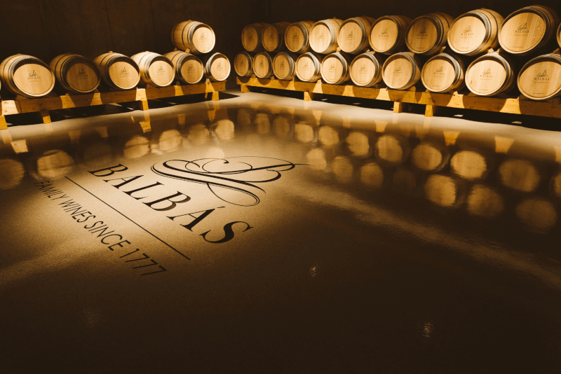 The cellar of Bodegas Balbás The cellar of Bodegas Balbás